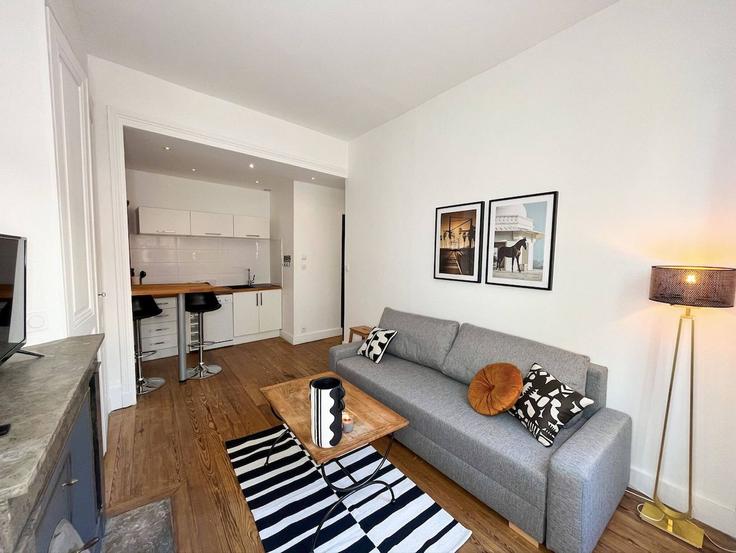 7th arrondissement, Lyon에 위치한 Building Rue André Philip - cocon-agency - 1364747 아파트의 세련된 인테리어가 돋보이는 거실