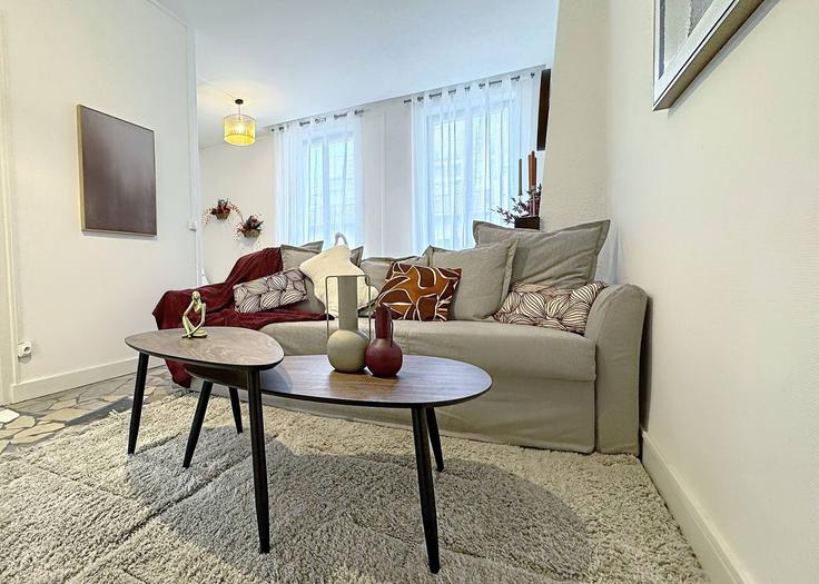 1st arrondissement, Lyon에 위치한 Building Rue René Leynaud - cocon-agency - 1364722 아파트의 세련된 인테리어가 돋보이는 거실 1st arrondissement, Lyon에 위치한 Building Rue René Leynaud - cocon-agency - 1364722 아파트의 세련된 인테리어가 돋보이는 거실