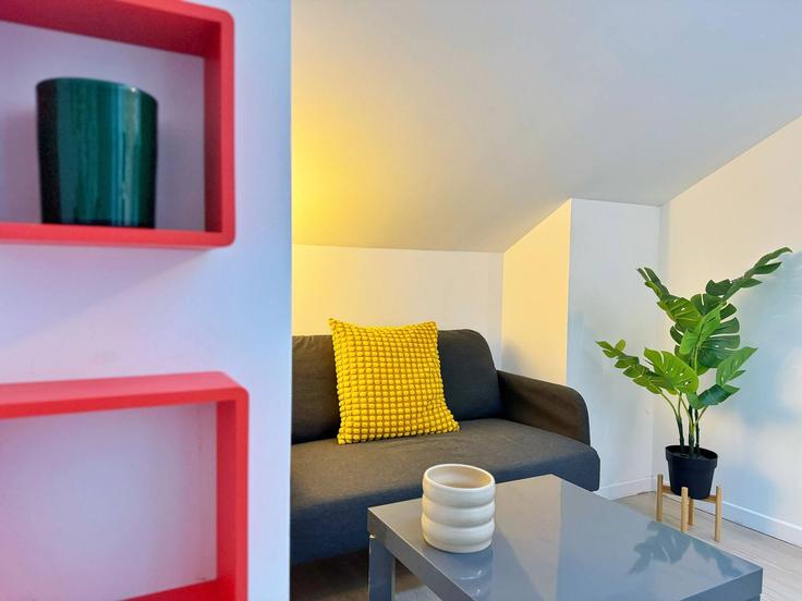 3rd arrondissement, Lyon에 위치한 Building Rue Bonnefoi - cocon-agency - 1364734 아파트의 세련된 인테리어가 돋보이는 거실