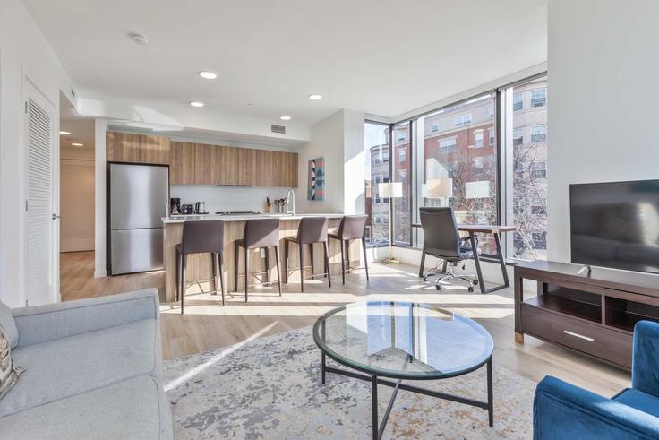Building Peterborough Street - compassfurnishedapartments - 1039267 - BOS adresindeki bir dairede modern mobilyalarla zarif bir şekilde tasarlanmış oturma odası Boston, Boston Building Peterborough Street - compassfurnishedapartments - 1039267 - BOS adresindeki bir dairede modern mobilyalarla zarif bir şekilde tasarlanmış oturma odası Boston, Boston