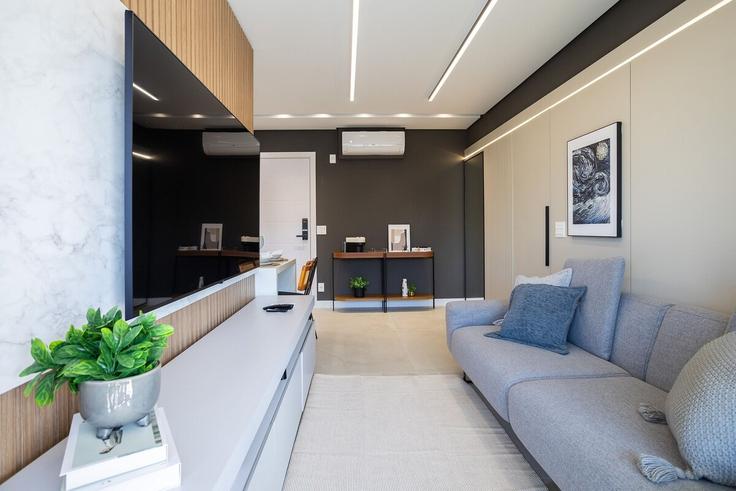 Sala de estar elegantemente projetada com móveis modernos em um apartamento no Building Rua São Manuel - conviva-stay - 1539095 em Pinheiros, São Paulo Sala de estar elegantemente projetada com móveis modernos em um apartamento no Building Rua São Manuel - conviva-stay - 1539095 em Pinheiros, São Paulo