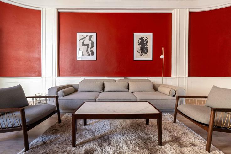 Elegant gestaltetes Wohnzimmer mit moderner Einrichtung in einer Wohnung im Building Amagertorv - copenhagen-living - 1640109 in Copenhagen, Copenhagen Elegant gestaltetes Wohnzimmer mit moderner Einrichtung in einer Wohnung im Building Amagertorv - copenhagen-living - 1640109 in Copenhagen, Copenhagen