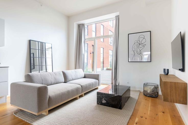 Copenhagen, Copenhagen에 위치한 Building Lindgreens Allé - copenhagen-living - 1640090 유닛의 세련된 인테리어가 돋보이는 거실 Copenhagen, Copenhagen에 위치한 Building Lindgreens Allé - copenhagen-living - 1640090 유닛의 세련된 인테리어가 돋보이는 거실