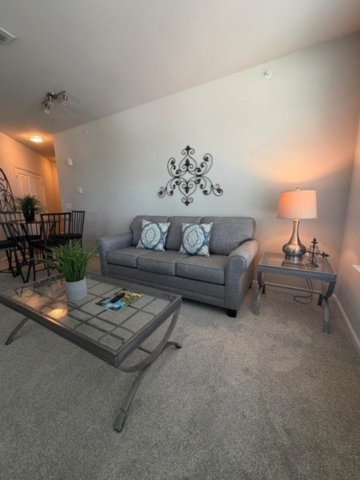 Greenville, Greenville에 위치한 Building Market Point Drive - corporate-connection-llc - 1631348 유닛의 세련된 인테리어가 돋보이는 거실 Greenville, Greenville에 위치한 Building Market Point Drive - corporate-connection-llc - 1631348 유닛의 세련된 인테리어가 돋보이는 거실