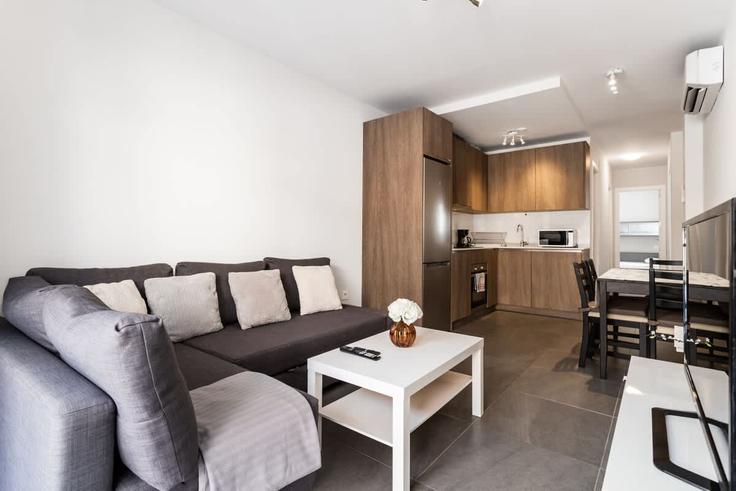 Fuengirola, Fuengirola에 위치한 Building Calle Marconi - costarentals - 1341741 아파트의 세련된 인테리어가 돋보이는 거실