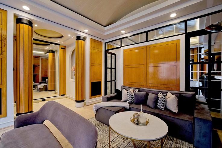 Elegant gestaltetes Wohnzimmer mit moderner Einrichtung in einer Wohnung im Building Hans Road - cur8residences - 1509627 in City of Westminster, London Elegant gestaltetes Wohnzimmer mit moderner Einrichtung in einer Wohnung im Building Hans Road - cur8residences - 1509627 in City of Westminster, London