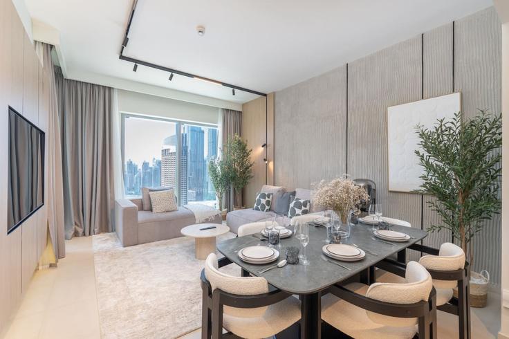 Building Tariaq Bedon Esm - czechin-holiday-homes - 1505578 adresindeki bir dairede modern mobilyalarla zarif bir şekilde tasarlanmış oturma odası Zaa'beel Second, Dubai Building Tariaq Bedon Esm - czechin-holiday-homes - 1505578 adresindeki bir dairede modern mobilyalarla zarif bir şekilde tasarlanmış oturma odası Zaa'beel Second, Dubai