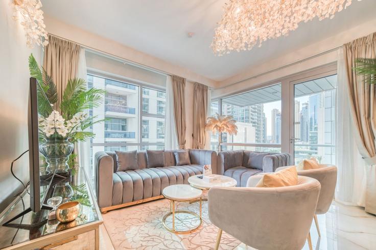 2 apartamento de un dormitorio amueblado en Al Ahaimer Street 1238495P , Dubai Marina, Dubai, foto 1