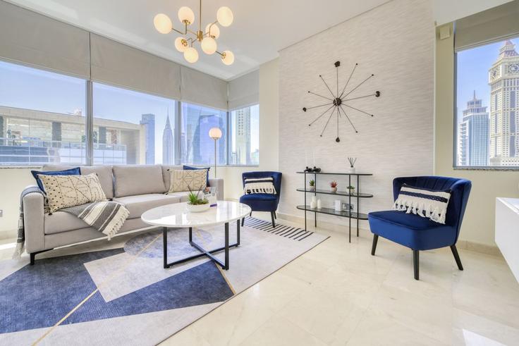 2 möblierte Einzimmerwohnung in Al Mustaqbal Street 1238560P , Trade Center, Dubai, Foto 1