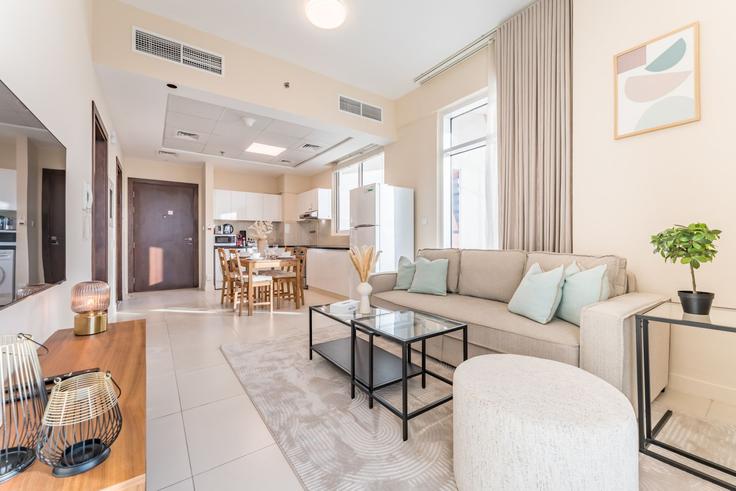1 yatak odalı mobilyalı daire Tariaq Bedon Esm 1238672P , Al Jaddaf, Dubai, fotoğraf 1