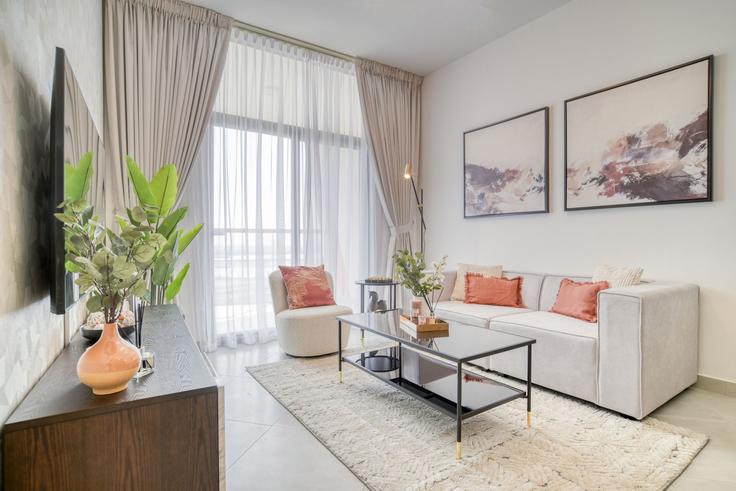 1 yatak odalı mobilyalı daire Tariaq Bedon Esm 1238720P , Al Jaddaf, Dubai, fotoğraf 1