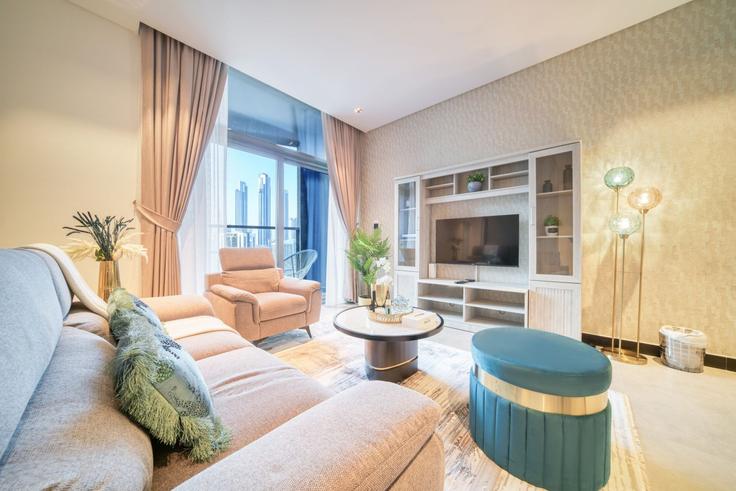 2 chambre appartement meublé à Marasi Drive 1238876P , Business Bay, Dubai, photo 1