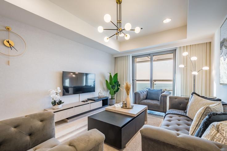 2 apartamento de un dormitorio amueblado en Tariaq Bedon Esm 1238966P , Dubai Marina, Dubai, foto 1