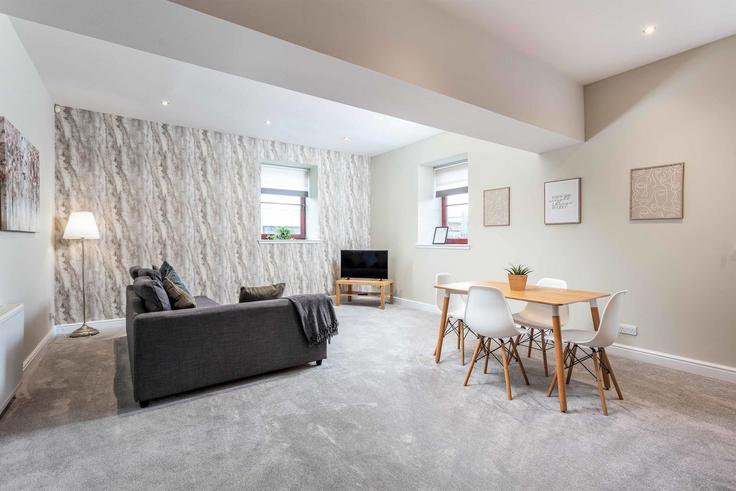 Building York Street - donniniapartments - 1060981 - LON adresindeki bir dairede modern mobilyalarla zarif bir şekilde tasarlanmış oturma odası Heathfield and Newton, Ayr