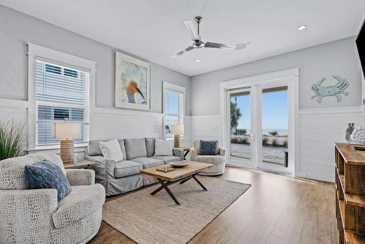 Elegant gestaltetes Wohnzimmer mit moderner Einrichtung in einer Wohnung im Building Front Beach Road - downtime-vacation-rentals - 1511638 in Panama City Beach, Panama City Beach Elegant gestaltetes Wohnzimmer mit moderner Einrichtung in einer Wohnung im Building Front Beach Road - downtime-vacation-rentals - 1511638 in Panama City Beach, Panama City Beach