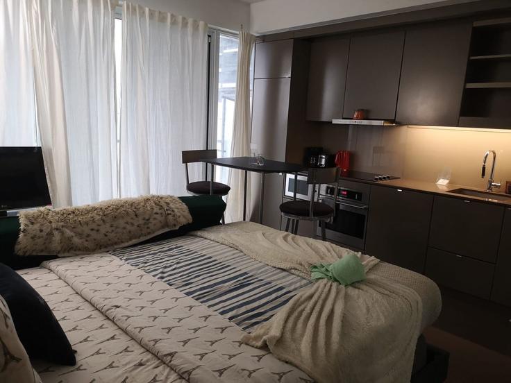 Old Toronto, Toronto에 위치한 Building Adelaide Street West - downtown-toronto-vacations - 1347729 아파트의 세련된 인테리어가 돋보이는 거실 Old Toronto, Toronto에 위치한 Building Adelaide Street West - downtown-toronto-vacations - 1347729 아파트의 세련된 인테리어가 돋보이는 거실