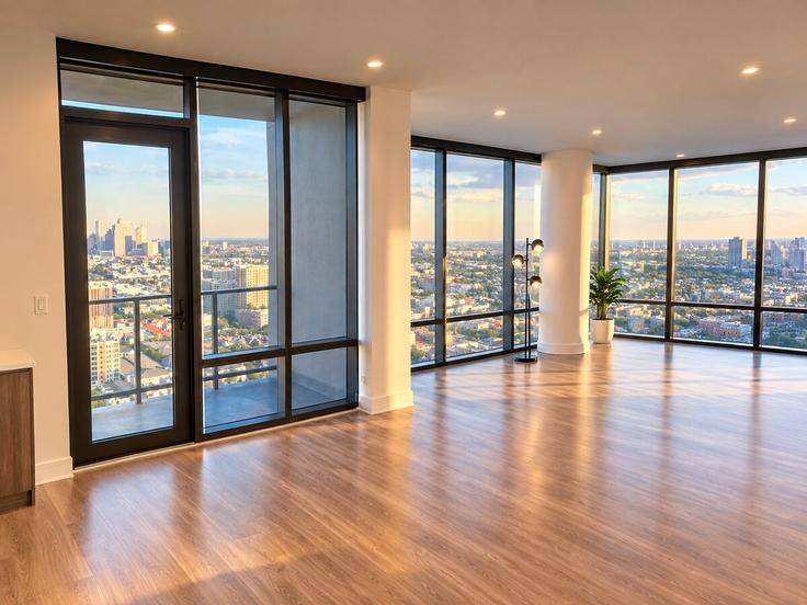 Elegant gestaltetes Wohnzimmer mit moderner Einrichtung in einer Wohnung im Building Marston Street - edream-llc - 1642324 in Houston, Houston Elegant gestaltetes Wohnzimmer mit moderner Einrichtung in einer Wohnung im Building Marston Street - edream-llc - 1642324 in Houston, Houston