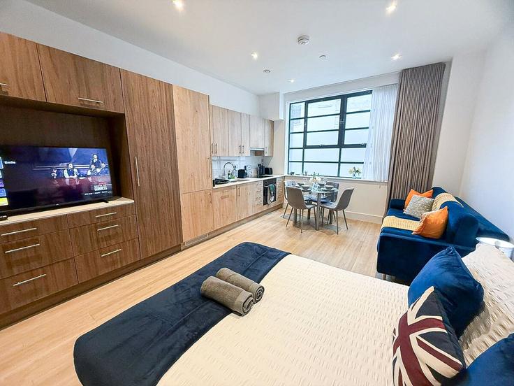 Salle de séjour élégante avec mobilier moderne dans un appartement à Building Frampton Street - elite-property-london - 1547215 à City of Westminster, London