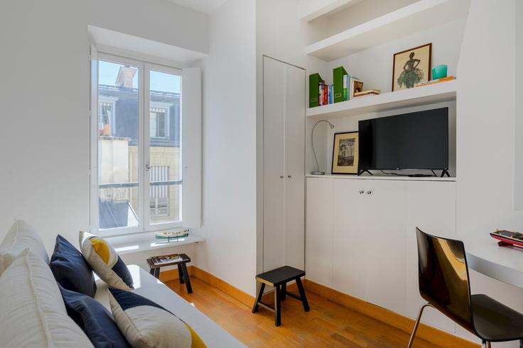Elegantly designed living room with modern furnishings in an apartment at Building Rue de Bourgogne - europea-residences - 1302548 - PAR in 7th arrondissement, Paris