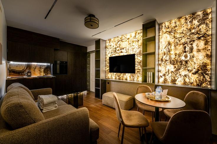 7th arrondissement, Paris에 위치한 Building Rue de Verneuil - evengestion - 1044823 - PAR 유닛의 세련된 인테리어가 돋보이는 거실