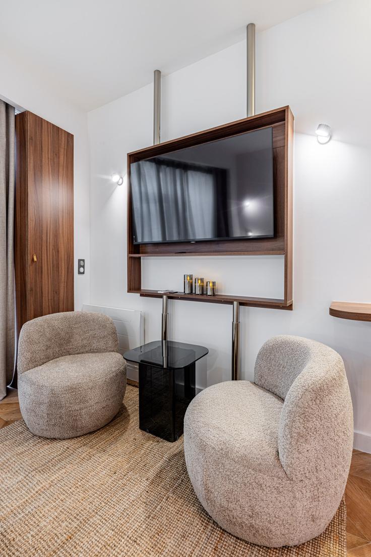 3rd arrondissement, Paris에 위치한 Building Rue des Tournelles - evengestion - 1044852 - PAR 유닛의 세련된 인테리어가 돋보이는 거실
