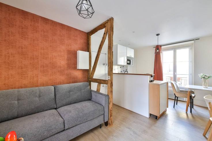 15th arrondissement, Paris 소재 Building Rue Jean Daudin - evengestion - 1044861 - PAR 유닛에 마련된, 현대적인 가구로 꾸며진 우아한 디자인의 거실