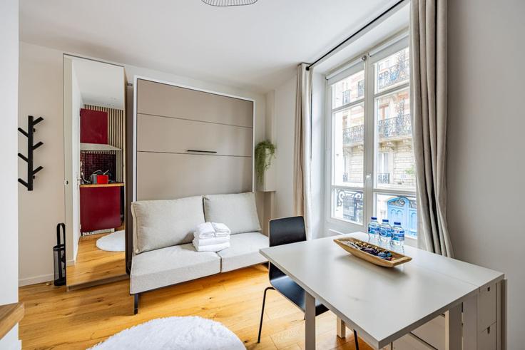 11th arrondissement, Paris에 위치한 Building Rue Popincourt - evengestion - 1467234 유닛의 세련된 인테리어가 돋보이는 거실
