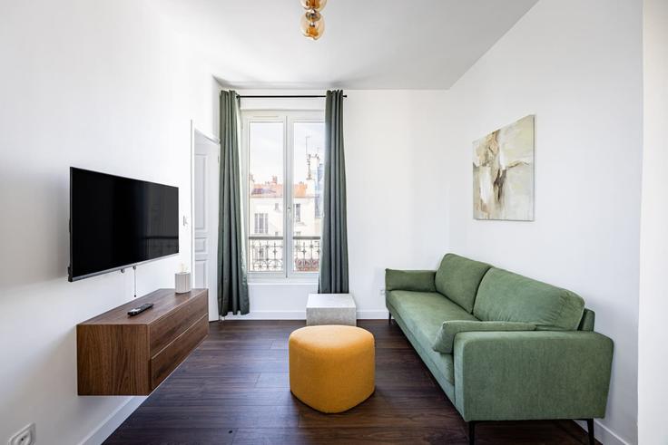 14th arrondissement, Paris에 위치한 Building Rue Didot - evengestion - 1523142 유닛의 세련된 인테리어가 돋보이는 거실