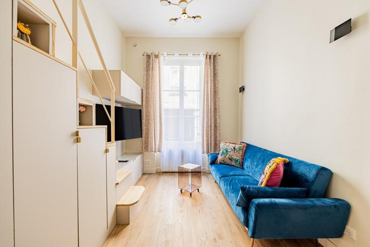 Salle de séjour élégante avec mobilier moderne dans un appartement à Building Rue Sedaine - evengestion - 1542735 à 11th arrondissement, Paris Salle de séjour élégante avec mobilier moderne dans un appartement à Building Rue Sedaine - evengestion - 1542735 à 11th arrondissement, Paris