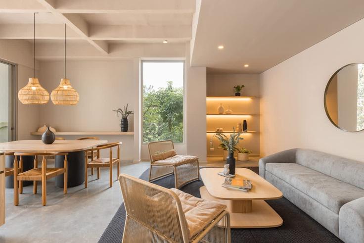 El Poblado, Medellín에 위치한 Building Calle 8b - everyplace - 1471390 유닛의 세련된 인테리어가 돋보이는 거실