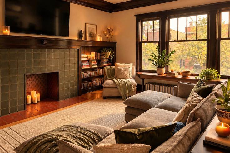 Sala de estar elegantemente projetada com móveis modernos em um apartamento no Building East 48th Street - evolve-1 - 1626437 em Chicago, Chicago Sala de estar elegantemente projetada com móveis modernos em um apartamento no Building East 48th Street - evolve-1 - 1626437 em Chicago, Chicago
