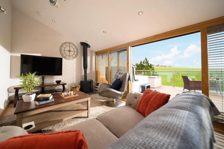 Salle de séjour élégante avec mobilier moderne dans un appartement à Building Accott Manor - finest-retreats - 1696503 à North Devon District, Barnstaple