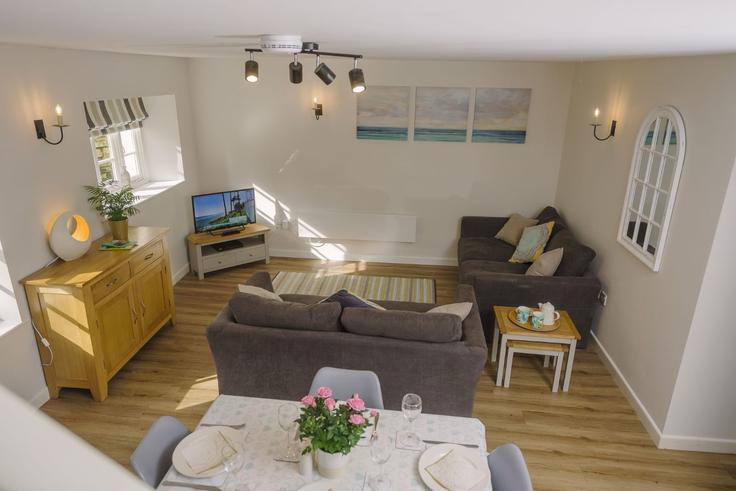 Salle de séjour élégante avec mobilier moderne dans un appartement à Building Corffe - finest-retreats - 1696512 à North Devon District, Barnstaple