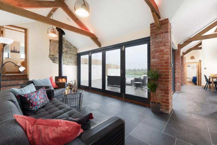 Salle de séjour élégante avec mobilier moderne dans un appartement à Building Springfield Cottages - finest-retreats - 1696488 à North Devon District, Barnstaple