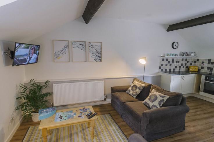 Salle de séjour élégante avec mobilier moderne dans un appartement à Building Corffe - finest-retreats - 1696508 à North Devon District, Barnstaple