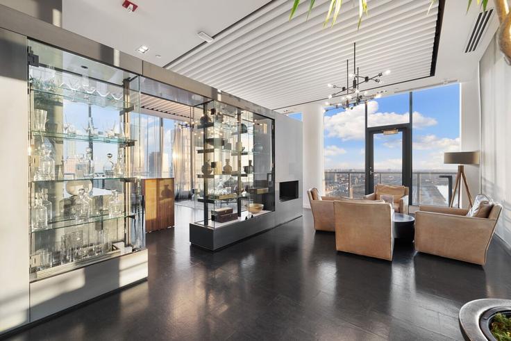 Chicago, Chicago에 위치한 Building South Wells Street - first-class-rentals-llc - 1310548 - CHI 유닛의 세련된 인테리어가 돋보이는 거실