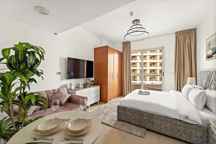 1 möblierte Einzimmerwohnung in Tariaq Bedon Esm 1336468P , Dubai Production City, Dubai, Foto 1