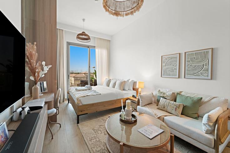 Al Barsha South Fifth, Dubai에 위치한 Building Tulip Street - first-class - 1336542 아파트의 세련된 인테리어가 돋보이는 거실 Al Barsha South Fifth, Dubai에 위치한 Building Tulip Street - first-class - 1336542 아파트의 세련된 인테리어가 돋보이는 거실