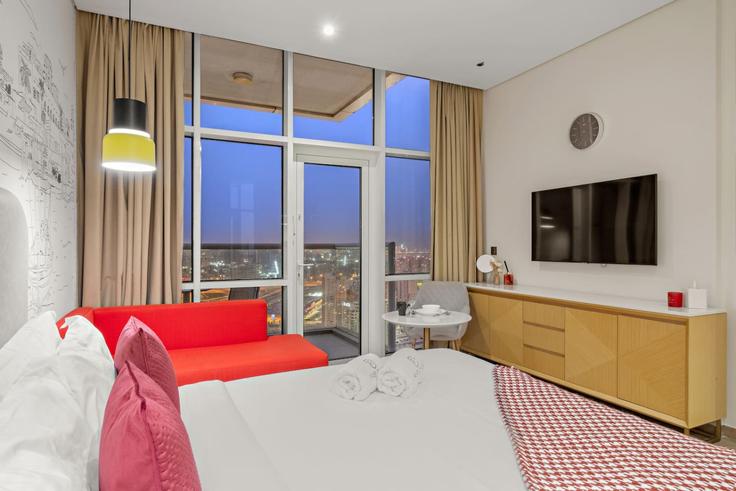 Dubai Al Barsha South Fifth의 Tariaq Bedon Esm (1336635P)에 위치한 스튜디오 풀퍼니시드 아파트 – 사진 1장