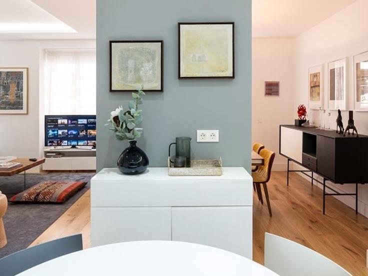 Salle de séjour élégante avec mobilier moderne dans un appartement à Building Calle de Núñez de Balboa - flat-sweet-home - 1494643 à Salamanca, Madrid Salle de séjour élégante avec mobilier moderne dans un appartement à Building Calle de Núñez de Balboa - flat-sweet-home - 1494643 à Salamanca, Madrid