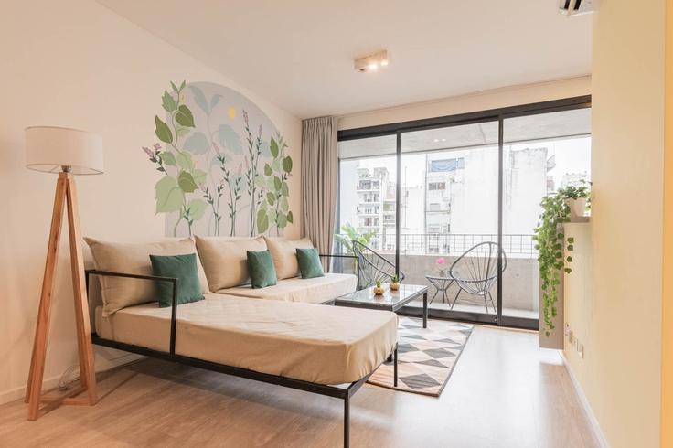 Buenos Aires Buenos AiresのBuilding Aráoz - fliphaus - 1048979 - ARGのアパートメントにある、モダンな家具を備えたエレガントなデザインのリビングルーム Buenos Aires Buenos AiresのBuilding Aráoz - fliphaus - 1048979 - ARGのアパートメントにある、モダンな家具を備えたエレガントなデザインのリビングルーム