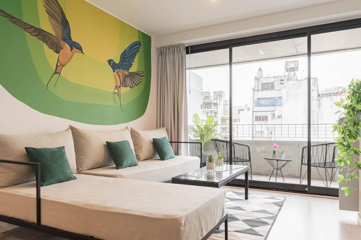 Buenos Aires, Buenos Aires에 위치한 Building Aráoz - fliphaus - 1048980 - ARG 아파트의 세련된 인테리어가 돋보이는 거실