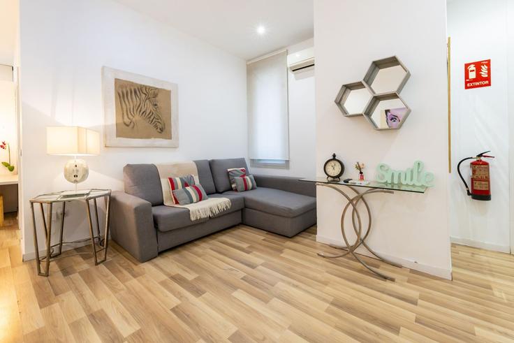 Centro, Madrid에 위치한 Building Calle de Preciados - for-you-rentals - 1264309 - MAD 아파트의 세련된 인테리어가 돋보이는 거실 Centro, Madrid에 위치한 Building Calle de Preciados - for-you-rentals - 1264309 - MAD 아파트의 세련된 인테리어가 돋보이는 거실