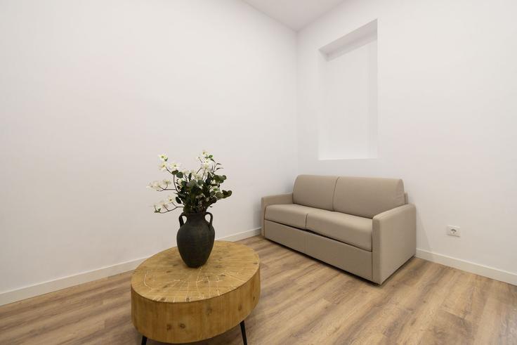 Madrid CentroのBuilding Calle de San Bernardo - for-you-rentals - 1264367 - MADのアパートメントにある、モダンな家具を備えたエレガントなデザインのリビングルーム