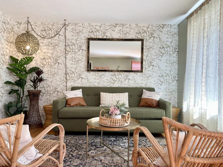 Elegante sala de estar con mobiliario moderno en un apartamento en Building 3rd Avenue Northwest - fremont-bespoke - 1611705 en Seattle, Seattle Elegante sala de estar con mobiliario moderno en un apartamento en Building 3rd Avenue Northwest - fremont-bespoke - 1611705 en Seattle, Seattle