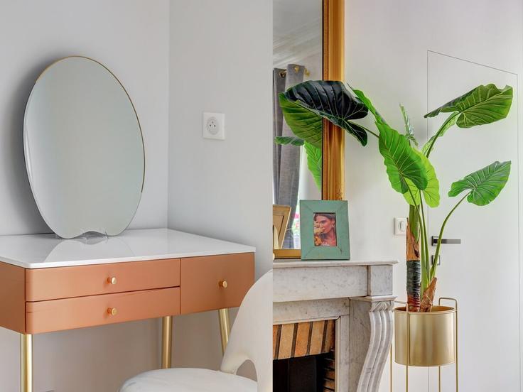 Sala de estar elegantemente projetada com móveis modernos em um apartamento no Building Rue Pernelle - full-concierge - 1465910 em 4th arrondissement, Paris