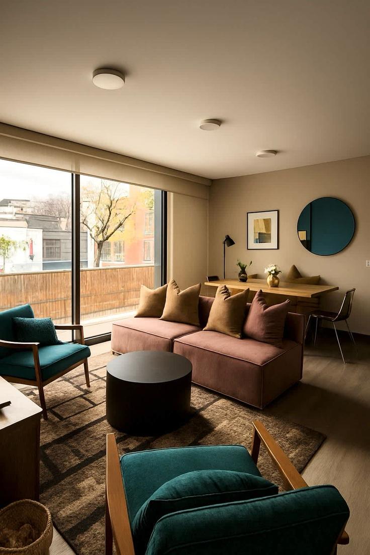 Mexico City Mexico CityのBuilding Eje 2 Sur - furnishedclub-guesty - 1297352 - MEXのアパートメントにある、モダンな家具を備えたエレガントなデザインのリビングルーム Mexico City Mexico CityのBuilding Eje 2 Sur - furnishedclub-guesty - 1297352 - MEXのアパートメントにある、モダンな家具を備えたエレガントなデザインのリビングルーム