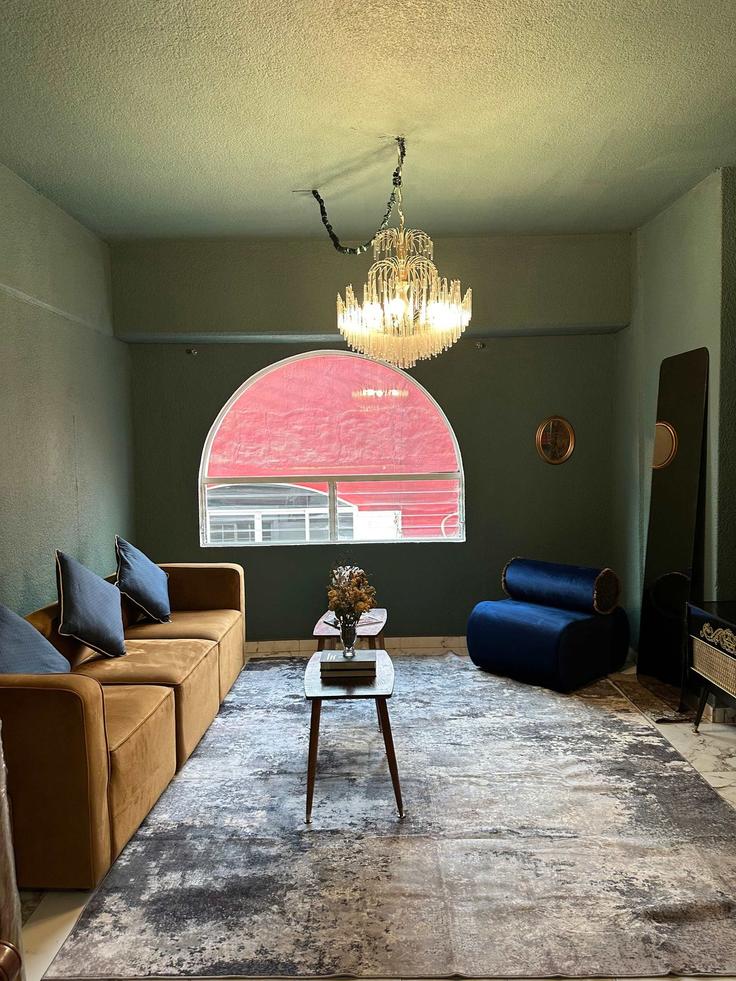 Building Londres - furnishedclub-guesty - 1359559 adresindeki bir dairede modern mobilyalarla zarif bir şekilde tasarlanmış oturma odası Mexico City, Mexico City