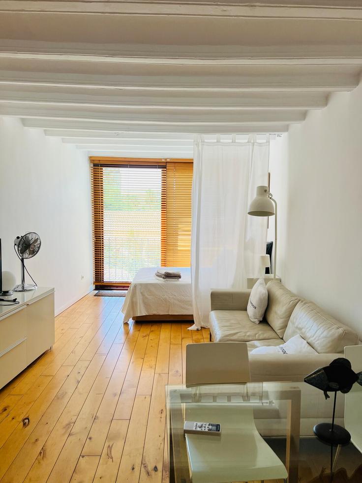 Barcelona Ciutat VellaのBuilding Carrer de Montjuïc del Carme - go-nomad - 1506842のアパートメントにある、モダンな家具を備えたエレガントなデザインのリビングルーム Barcelona Ciutat VellaのBuilding Carrer de Montjuïc del Carme - go-nomad - 1506842のアパートメントにある、モダンな家具を備えたエレガントなデザインのリビングルーム