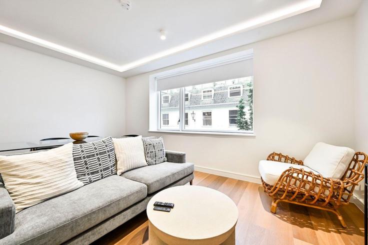 Salle de séjour élégante avec mobilier moderne dans un appartement à Building Chilworth Mews - guestready-uk - 1311589 - LON à City of Westminster, London